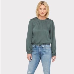 Cloth & Stone Elastic Shirred Blouse